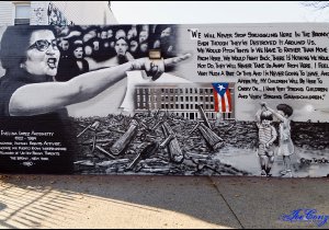 Mural painting on a building