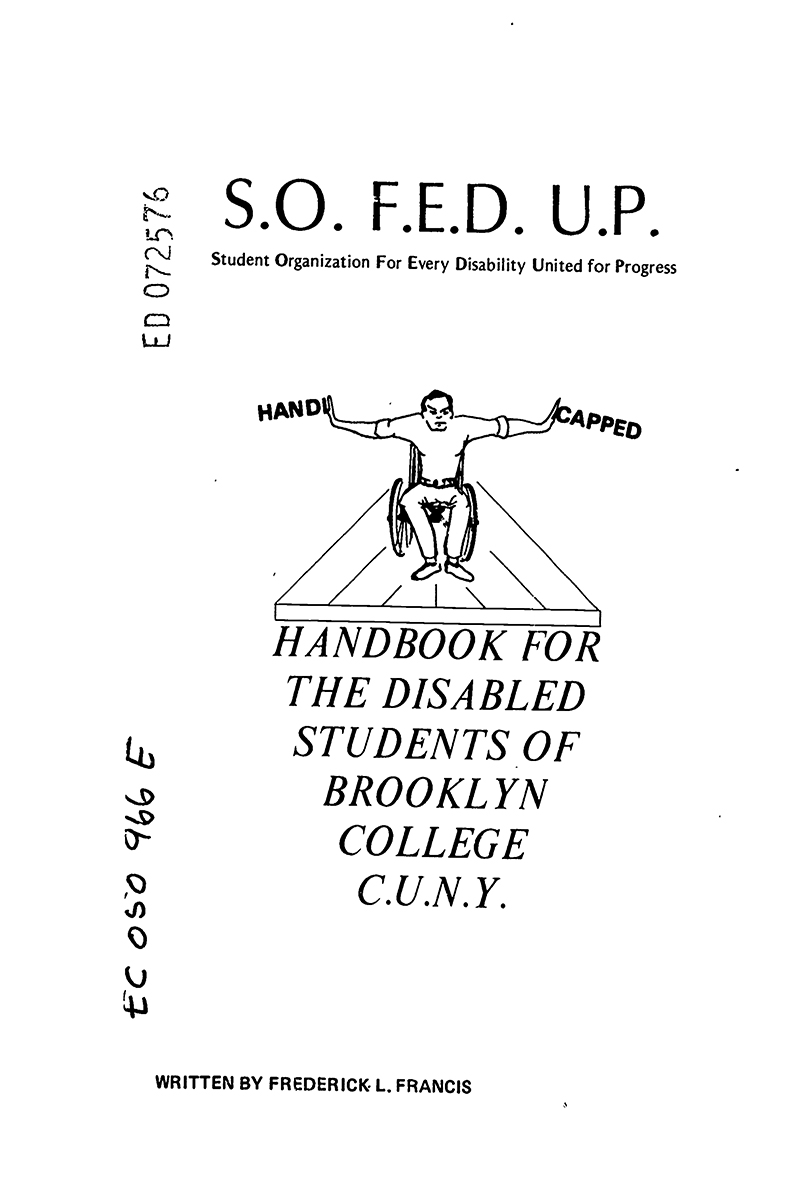 Student handbook cover